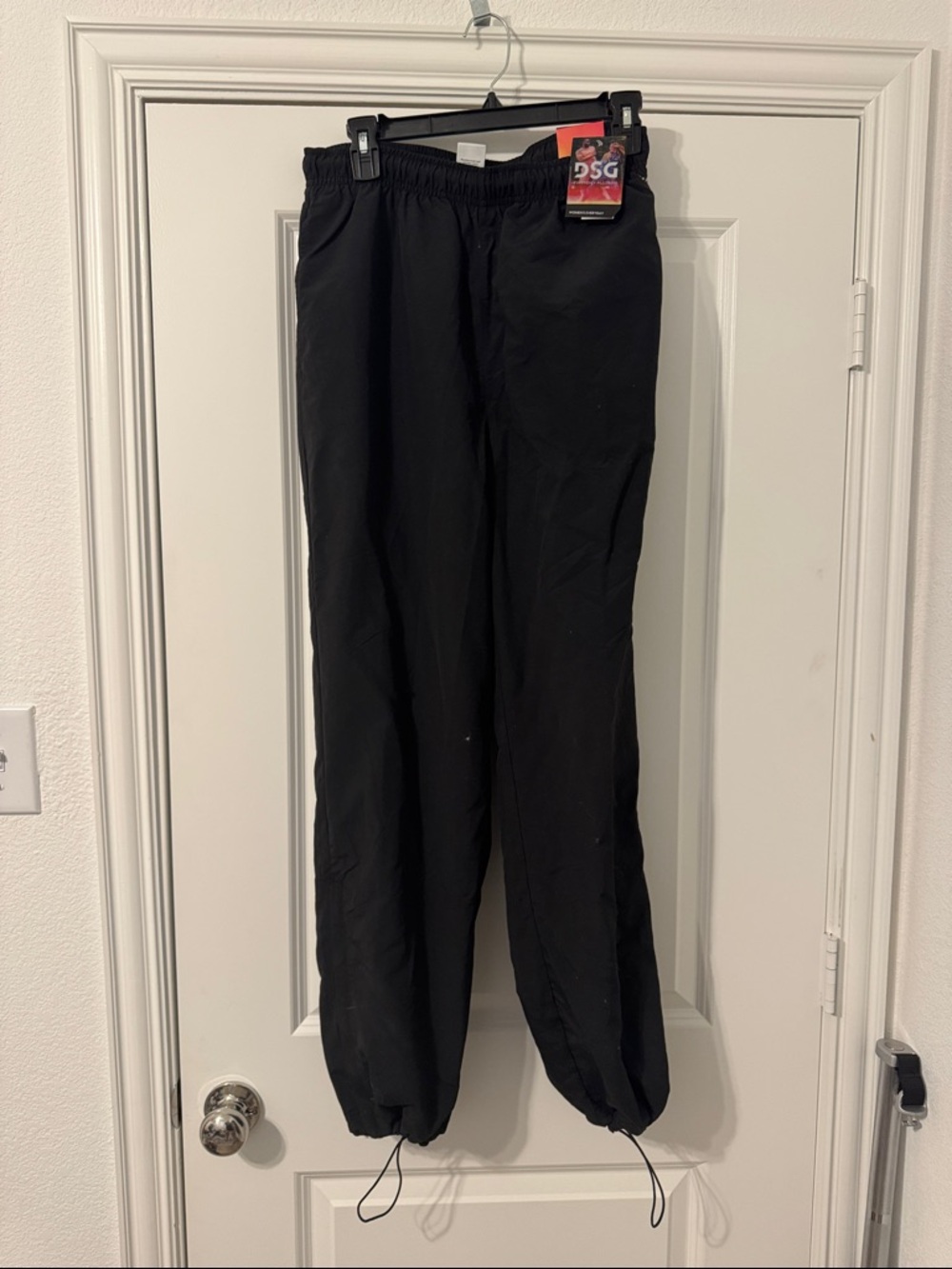 DSG Black Women's Track Pants with Drawcord Hems
